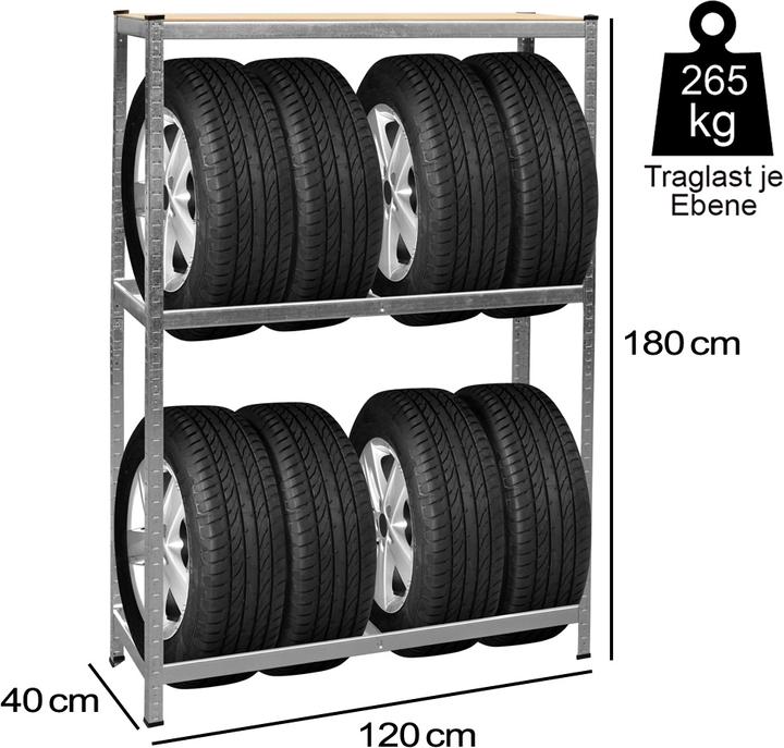 Produktbild Monzana Reifenregal
