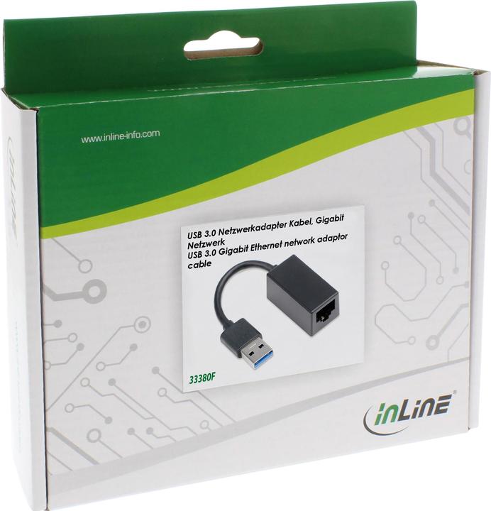 Immagine prodotto InLine Cavo adattatore di rete USB 3.0 (USB, RJ45 (1x))