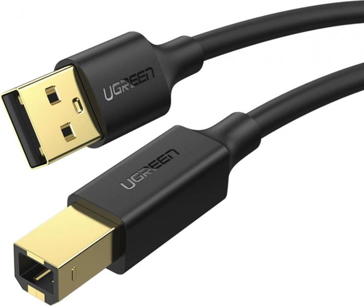 Productafbeelding Ugreen USB Type B printerkabel (mannetje) - USB 2.0 (mannetje) 480 Mbps 1,5 m zwart (US135 10350) (1.50 m, USB 2.0)