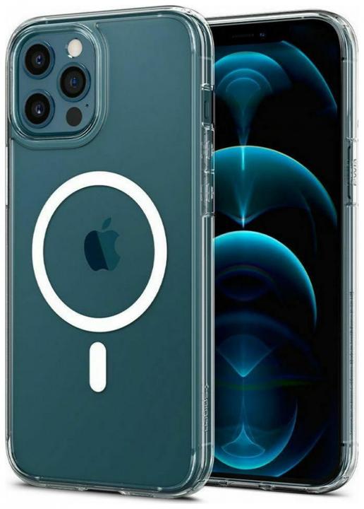 Actual product image Spigen Crong ULTRA HYBRID MAG MAGSAFE IPHONE 12 PRO MAX Baltas (Apple iPhone 12 Pro Max)