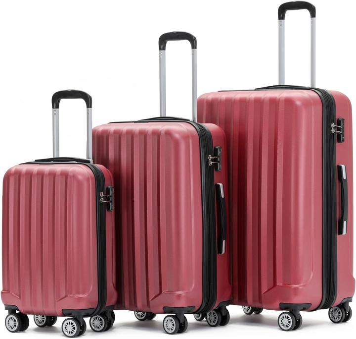 Produktbild Beibye 3-teiliges Reisekofferset mit TSA-Schloss (Handgepäck (bis 50l), M (50 - 90l), L (90 - 115l))