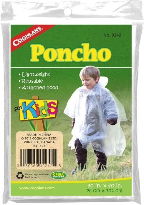Immagine prodotto Outdoor Spirit Poncho per bambini (Taglia unica)
