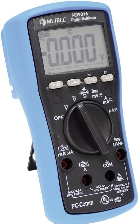 Cordon de mesure noir, rouge, sonde de température de type K, pile, 2x 1,5V AAA, mode d'emploi