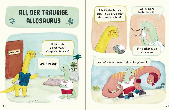 Actual product image Kleine Dinos - grosse Gefühle (German, Yiting Lee, Swapna Haddow, 2024)