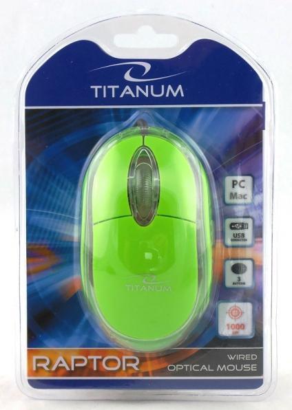 Image du produit Esperanza Souris Titanum droite USB type A Optique 1000 DPI (Filaire)