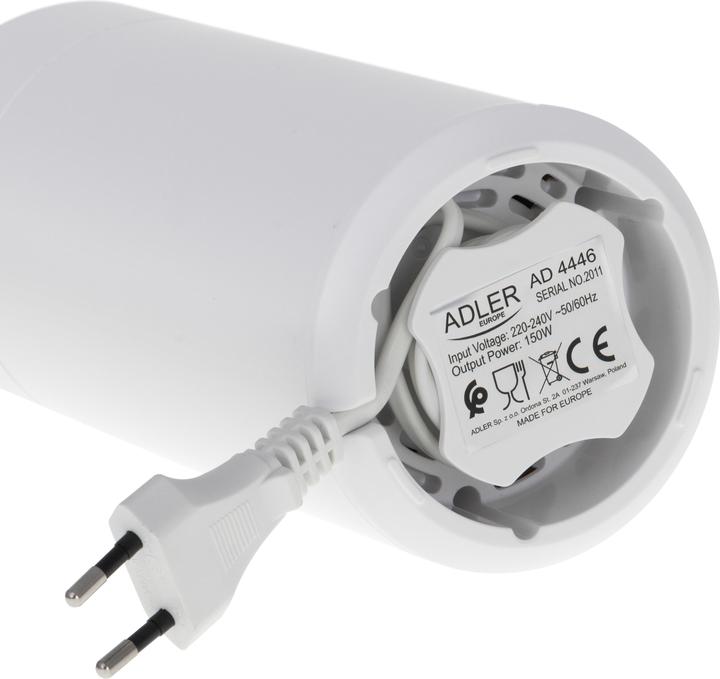 Immagine prodotto Adler Macinacaffè AD4446wg 150 W, Capacità chicchi di caffè 75 g, Interruttore di sicurezza sul (Spina UE)