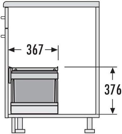 Produktbild Hailo 3644831 Abfallsammler für Schränke (29 l)