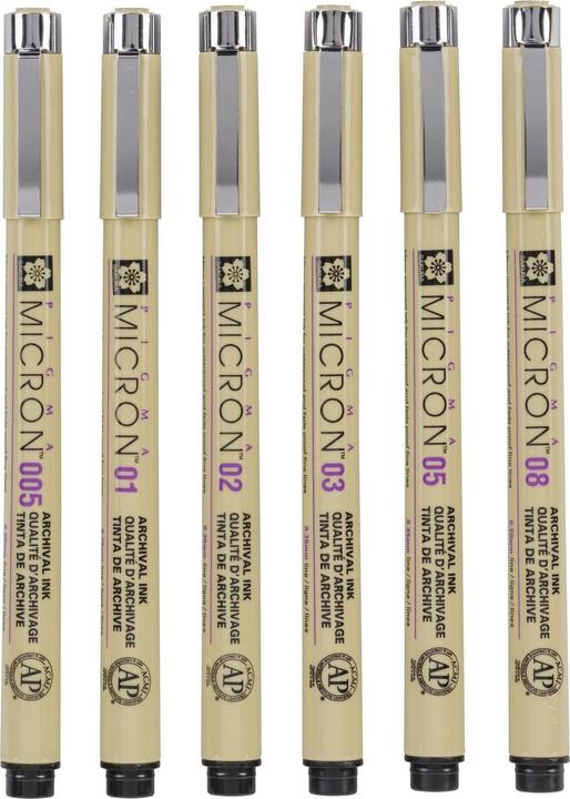Image du produit Sakura Pigma Micron (Noir, 6 x)