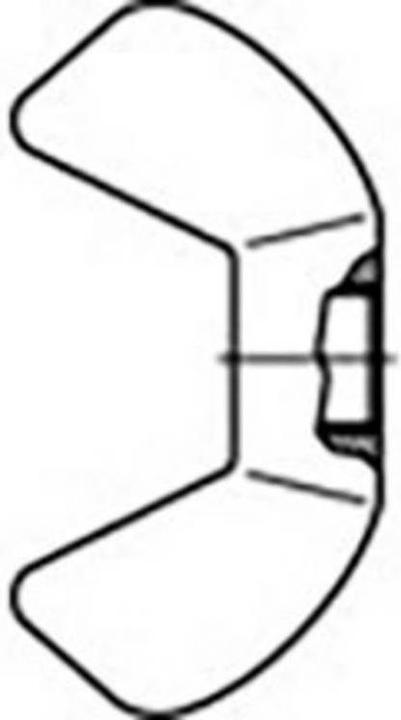 Produktbild Toolcraft Flügelmuttern (M6)