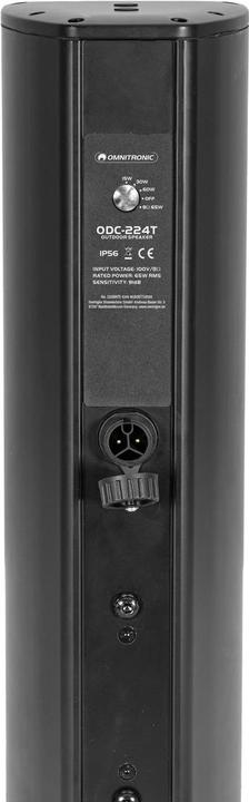 Produktbild Omnitronic ODC-224T Outdoor-Säulenlautsprecher schwarz (Passiv)