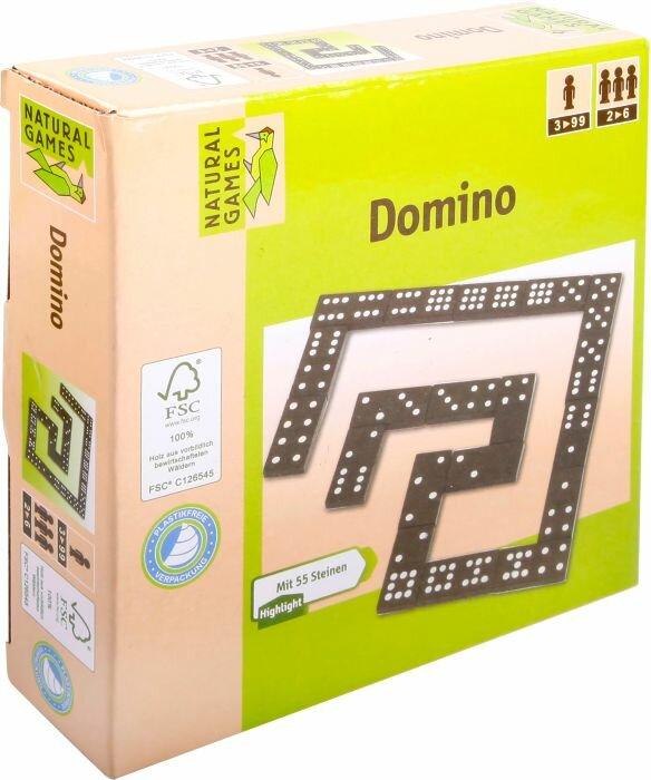 Actual product image Natural games Domino (55 stones) (German)