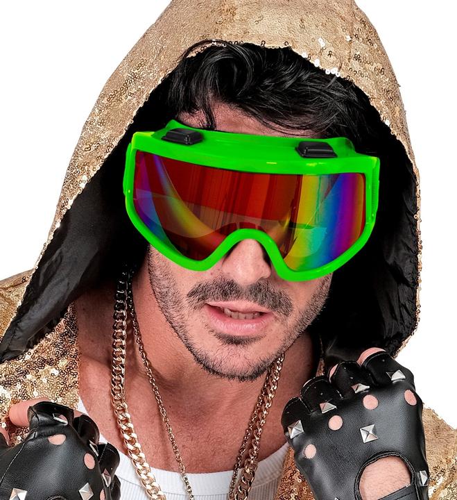 Image du produit Widmann Lunettes de ski vert fluo années 80