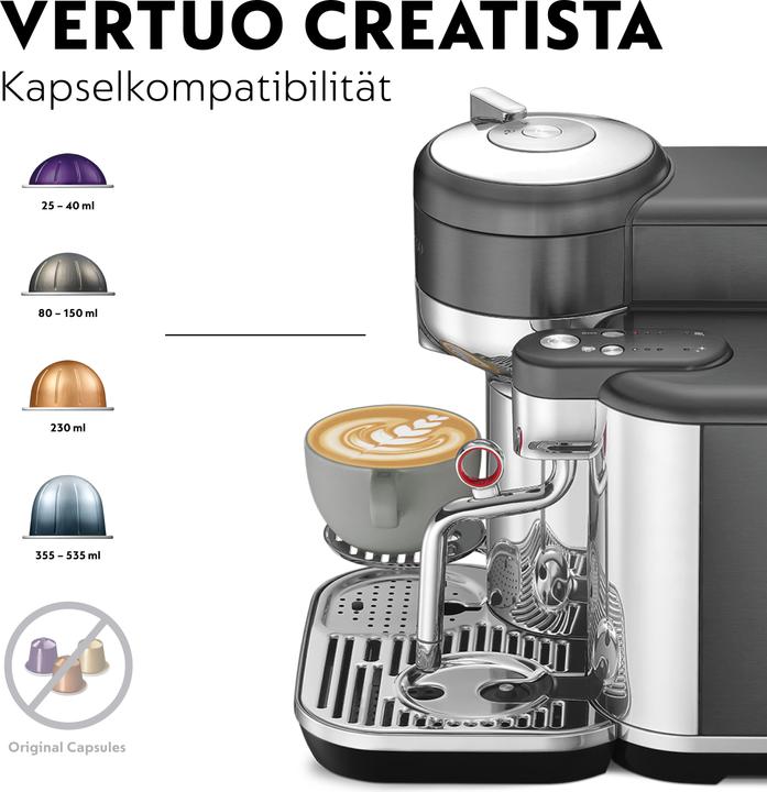 Image du produit Sage Nespresso Vertuo Creatista (NESPRESSO Vertuo, Fiche CH)