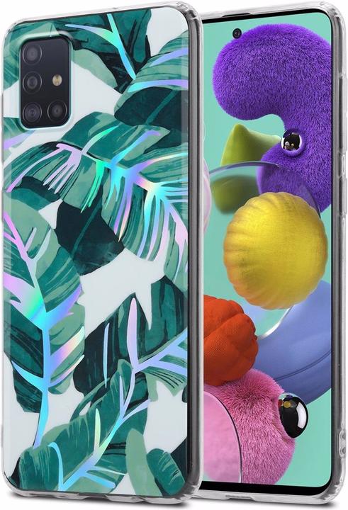 Actual product image Cadorabo IMD TPU Colorful Flowers & Leaves Cover (Samsung Galaxy M40s)