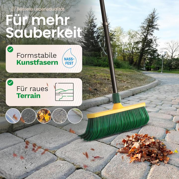 Image du produit Novaliv 2X Premium Krallenbesen mit Stiel 30cm, Spezialbesen gebogenen Borsten Kunststoffkopf -Ideal (1 pcs)