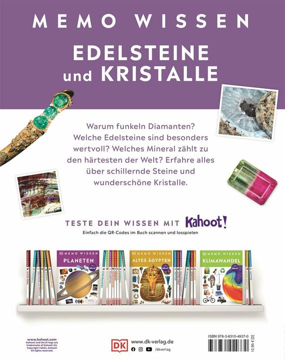 Image du produit memo Wissen. Edelsteine und Kristalle (Allemand, R. F. Symes, R. R. Harding, Wolfgang Bick, 2024)