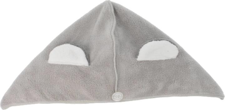 Actual product image Parsa Beauty PARSA Nature Kids Hair Turban with Koala Ears, Grey Recycled Microfibre OEKO-Tex