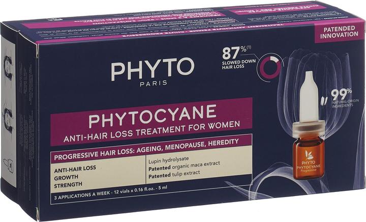 Produktbild Phyto Phytocyane Women Prog französisch 12 Fl 5 ml (Haarpflege set)
