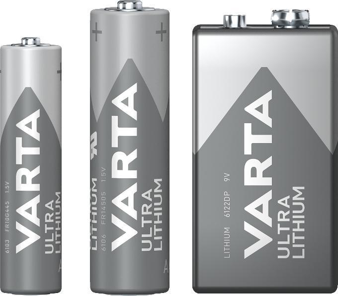 Produktbild Varta ULTRA Lithium (1 Stk., 9V Block, 1200 mAh)