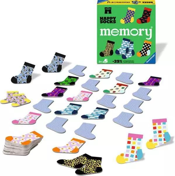 Produktbild Ravensburger 24702 memory® Happy Socks. Der Spieleklassiker in Kooperation mit Happy (Multilingual)