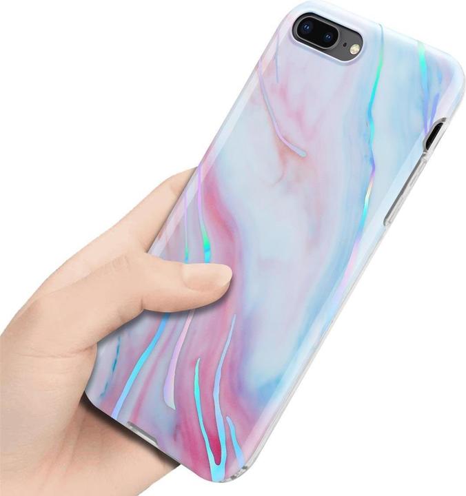 Image du produit Cadorabo Couverture IMD TPU Marbre coloré (Apple iPhone 8 Plus, Apple iPhone 7 Plus, Apple iPhone 7s Plus)