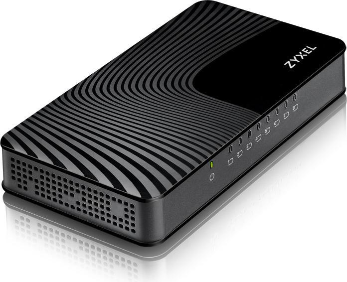 Immagine prodotto Zyxel GS-108SV2 Switch per supporti Ethernet Gigabit da tavolo a 8 porte Gigabit Ethernet (8 Porti)