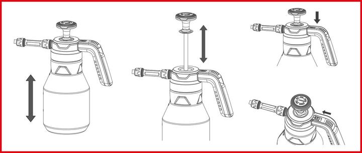 Produktbild KS Tools Druck-Pump-Schaum-Sprüher (Schäumer) (1.50 l)