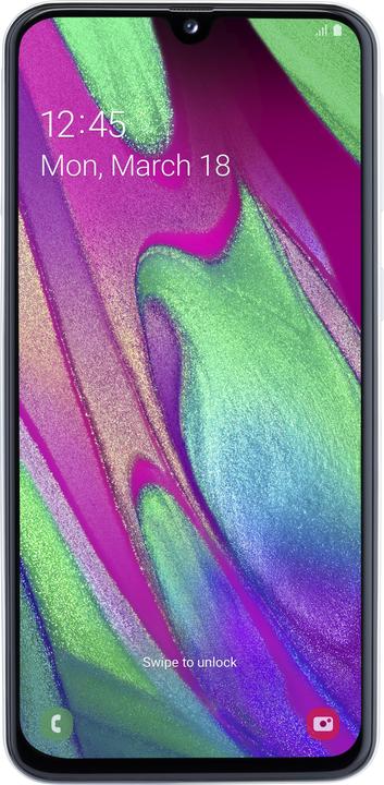 Samsung Galaxy A40 EU (64 Go, Blanc, 5.90", Double SIM + SD, 16 Mpx, 4G)