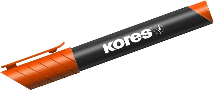 Immagine prodotto Kores Marcatore permanente "K MARKER", punta a cuneo, arancione (Arancia, 5 mm, 12 x)