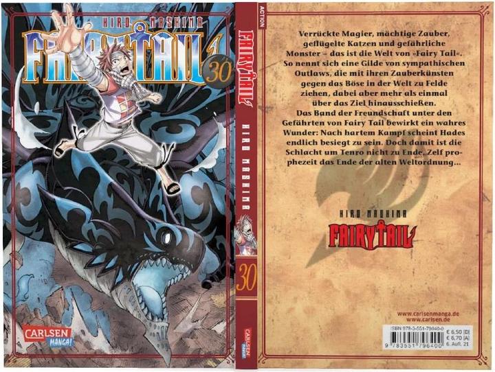 Produktbild Fairy Tail, Band 30 (Deutsch, Hiro Mashima, 2013)