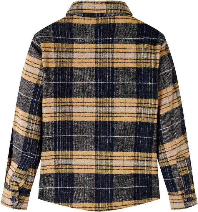 Image du produit VidaXL Chemise à carreaux pour enfants Jaune et Noir 104,Matière : 100 (104)