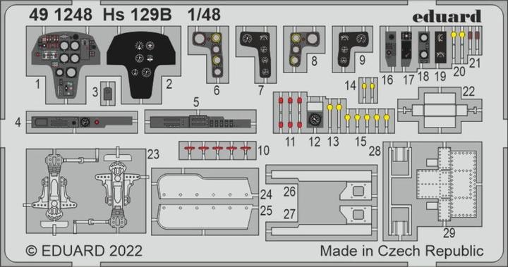 Produktbild Eduard Hs 129B for HOBBY 2000/HASEGAWA