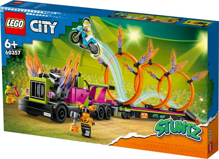 Immagine prodotto LEGO Sfida del camion acrobatico con pneumatici infuocati (60357, LEGO City)