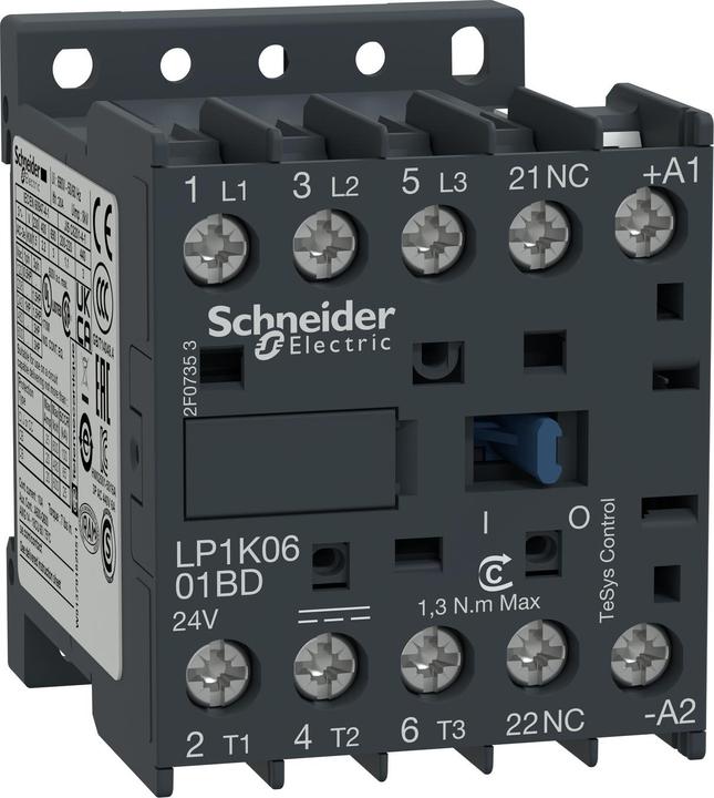 Produktbild Schneider Electric Leistungsschütz 24VDC 5,5kW 12A