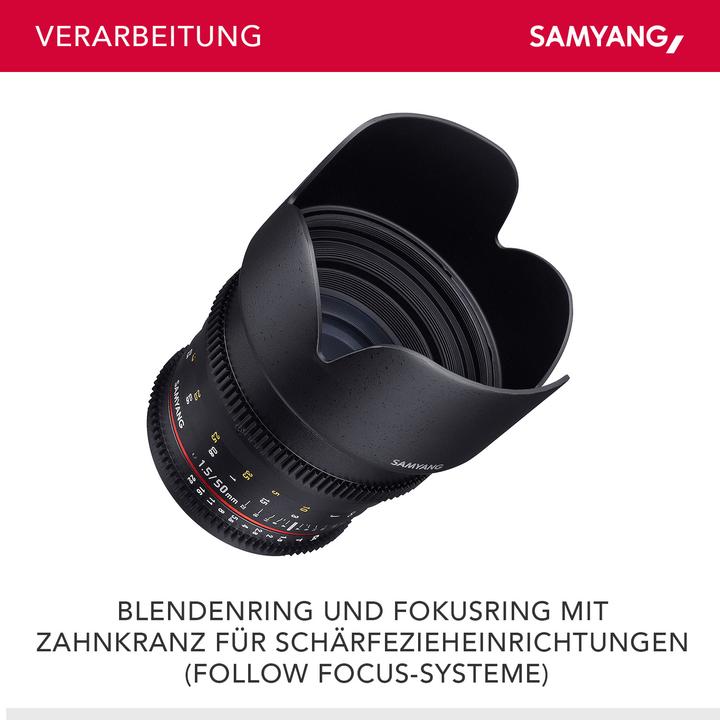 Produktbild Samyang 85mm T1.5 VDSLR II Canon EF (Canon EF, Vollformat)