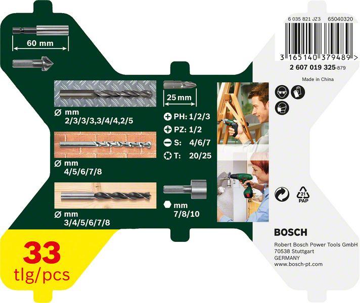 Image du produit Bosch Zubehör X - Line drill - and bit set (6 mm, 7 mm, 3 mm, 5 mm, 8 mm, 2 mm, 4 mm)