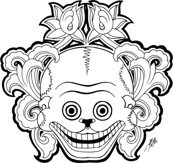 Immagine prodotto Miami Ink Maschera della morte messicana 2 (80 x 76 cm)