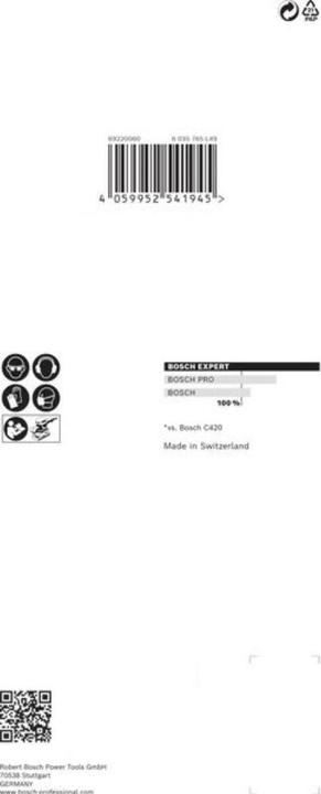 Actual product image Bosch Professional Zubehör EXPERT C470 Sanding paper with 8 holes for orbital sander, 93 x 186 mm, G 120, 10 pcs. (120)