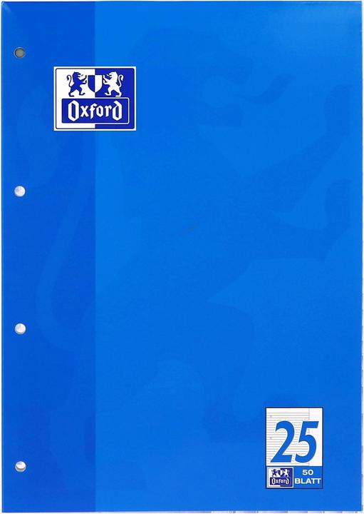Immagine prodotto Oxford Quaderno scolastico, A4, sentenza 25 (A4, Righe, Copertina rigida)