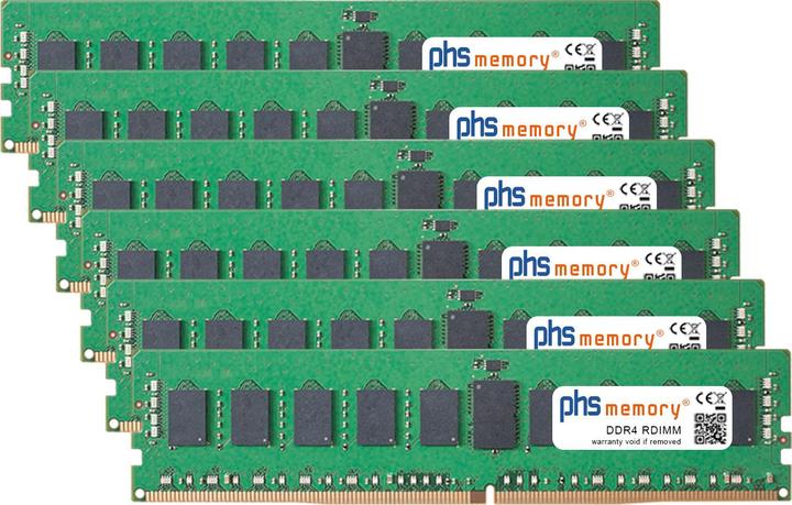 Actual product image PHS-memory RAM suitable for Apple MacPro 16-Core 3.2GHz (2019) (Apple MacPro 16-Core 3.2GHz (2019), 6 x 16 GB)