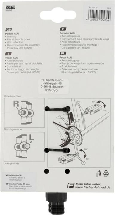 Immagine prodotto Fischer Pedali Tour Anti-Slip Premium