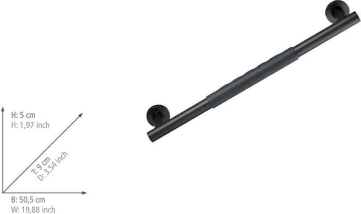 Actual product image Wenko Wall handle Secura black