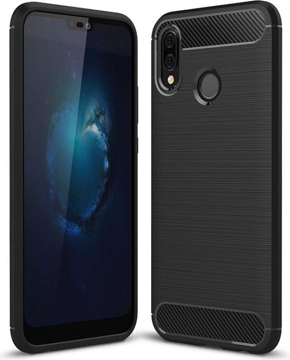Screenguard Huawei P20 Lite Cover Carbon Brushed Soft TPU (Huawei P20 Lite)