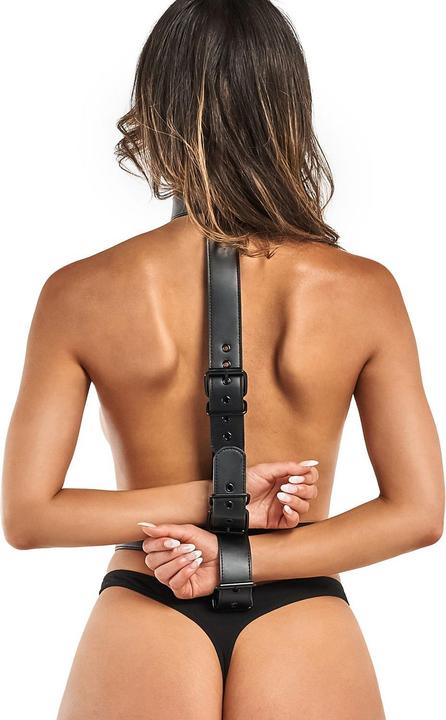 Actual product image Magic Silk Collar with Wrist Cuffs Body Restraint Set