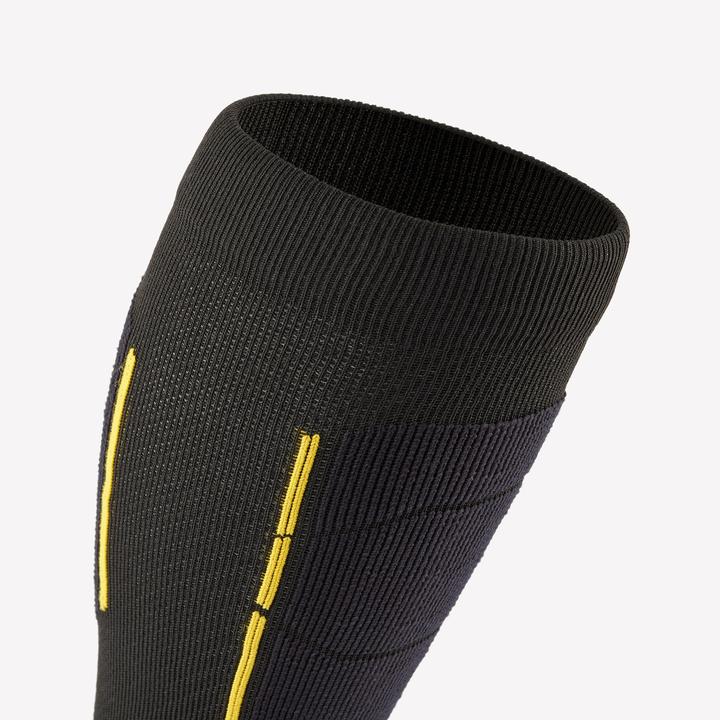 Image du produit Wedze Chaussettes de ski adultes laine mérinos - 500 noir/jaune (38, 40)