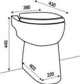 Productafbeelding SFA Sani Compact toilet C43