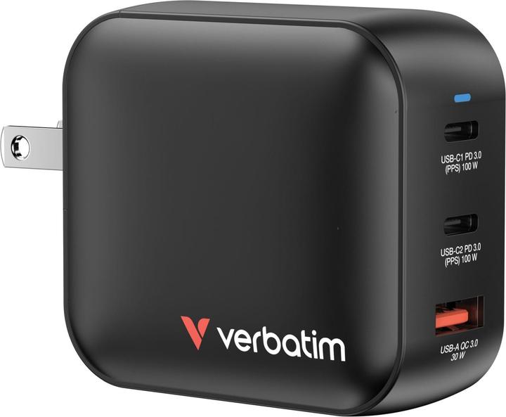 Immagine prodotto Verbatim Mini GaN Charger 100W 3Port US/EU/UK ADP 32230 (100 W)