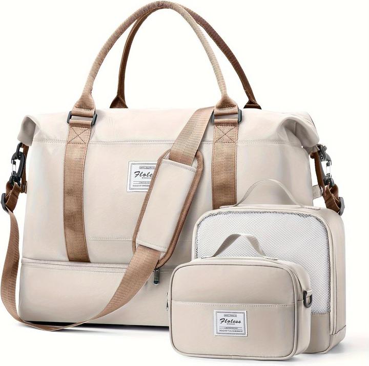Only-Bags.Store 3pcs Reisen mit einem grossen Carry-on Tasche, eine Sport-Tasche, und eine wasserdichte Gepäck