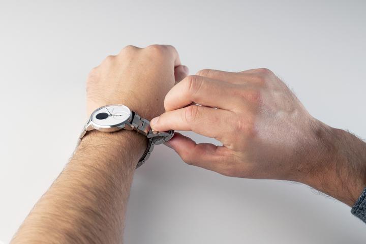 Produktbild Withings Metallarmband, 20mm, Steel HR und ScanWatch, silber (20 mm, Edelstahl)