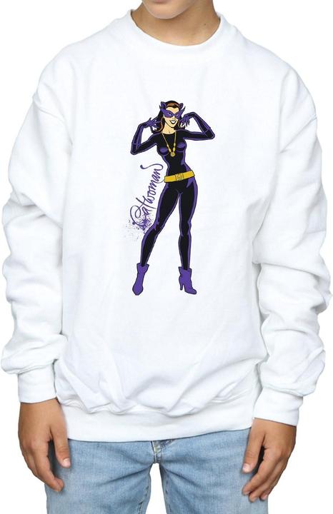 Produktbild Catwoman Happy Pose Sweatshirt Jungen (152, 158)
